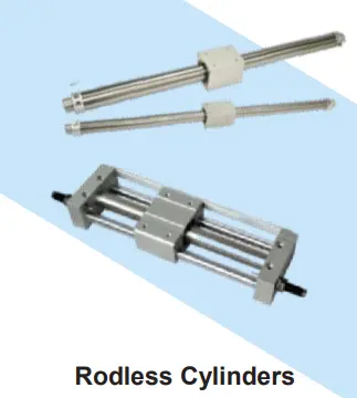 Rodless pneumatic cylinder for industrial automation